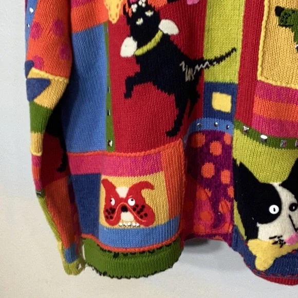 Susan Bristol Colorful Patchwork Cardigan - Picture 4 of 16
